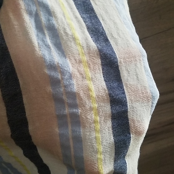 Vince Camuto sheer stripe tassel poncho - Picture 5 of 8